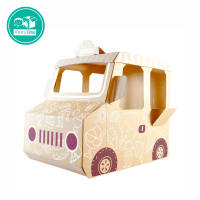 รถกระดาษลายรถขายไอศครีม (Merry Car - Ice Cream Truck) - Cardboard Truck Playhouse