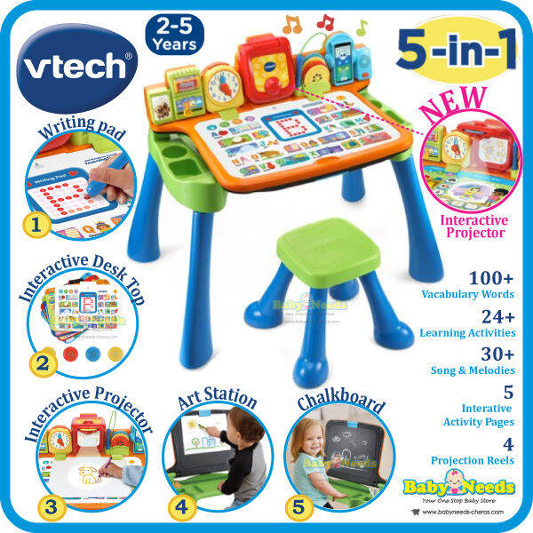 Vtech 5 in 1 Get Ready for School Learning Desk Lazada