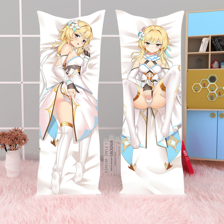 Anime Game Genshin Impact Lumine Yoimiya Venti Dakimakuakura Pillowcase Throw Pillow Cover