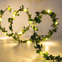 5m2m 20LED Leaf Garland LED fairy string lights copper wire Wedding decoration Garland Light Christmas home party Decoration