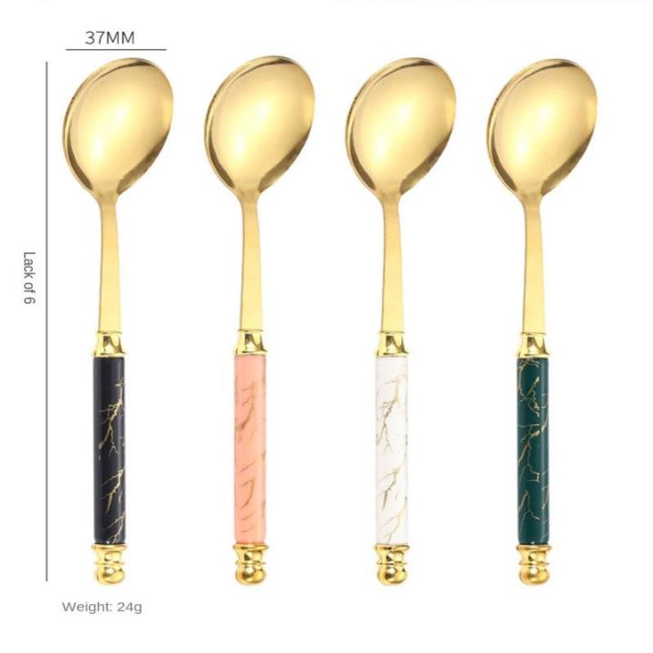 imitation-ceramic-spoon-creative-coffee-spoon-eco-friendly-mirror-polishing-ice-cream-spoon-wholesale-kitchen-accessories-nordic-serving-utensils