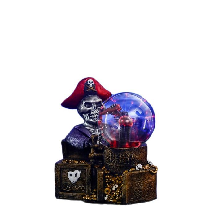 pirate-series-crystal-plasma-light-4นิ้ว-glass-ball-touch-sensing-วิทยาศาสตร์ตรัสรู้-cool-ภายในตารางตกแต่ง-ornament