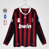 shot goods 09/10 AC milan home jersey Longsleeve KITS 3 MALDINI、22 KAKA 、32 BECKHAM 、80 RONALDINHO