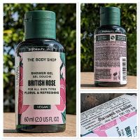 The Body Shop British Rose Shower Gel 60ml. เดอะบอดี้ช็อป บริทิช โรส ชาวเวอร์ เจล สบู่อาบน้ำ เจลอาบน้ำ สบู่