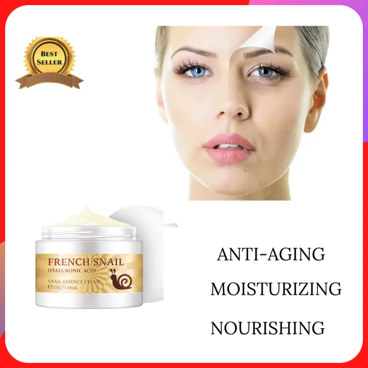 French Snail Collagen Face Cream Hyaluronic Acid Anti-Wrinkle Anti-aging  Facial Day Cream Collagen Moisturizer Tight Nourishing Skin Moisturizing  Firming Lighten dark spots | Lazada PH