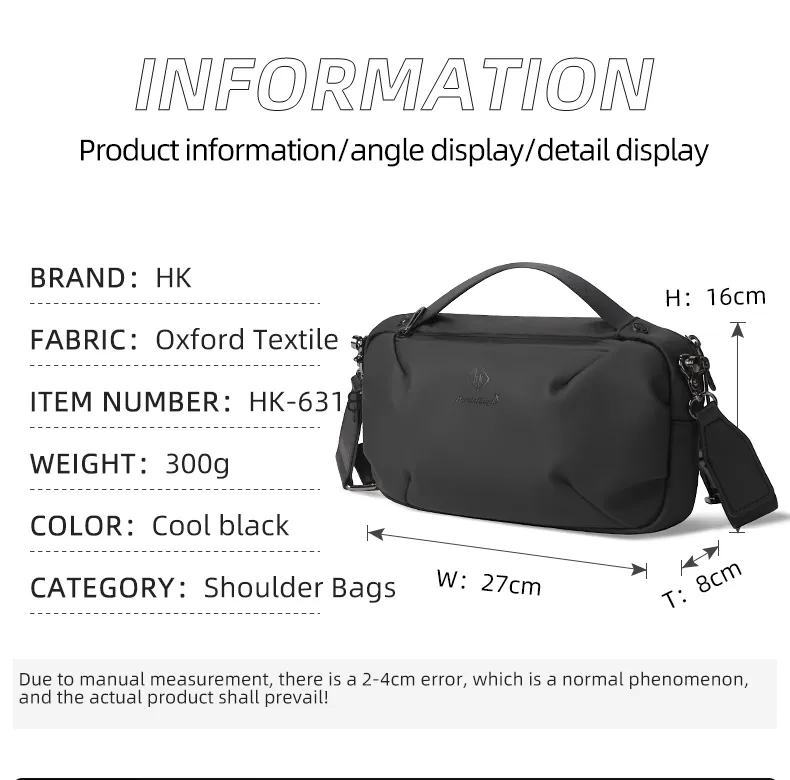 HcanKcan Sling Men's bag Messenger Bag for Men Designer Bags Luxury Waist  bag Man Phone Shoulder Bag Husband Men Handbag 5859