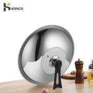 Konco Stainless steel Wok Lid pan cover Standable Universal Pan lid 32cm