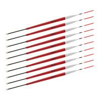 10pcs 2g Lightweight Red Fishing Floats Lightweight Balsa Wood Set Professional Fishing Tackle Accessory  Lures  Baits