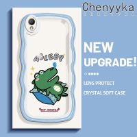 เคส Chenyyka สำหรับ OPPO A37 A37F NEO 9เคสการ์ตูนจระเข้นอนหลับแฟชั่นป้องกันเลนส์กล้องเคสโทรศัพท์โปร่งใสนิ่มกันกระแทกสีสันสดใส