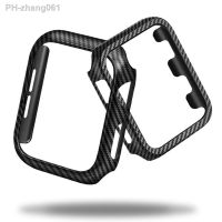 Carbon Fiber cover For Apple Watch case 45mm 41mm 42mm 44mm 38mm 40mm Ultra Thin bumper Protective iwatch case series 7 6 se 5 3