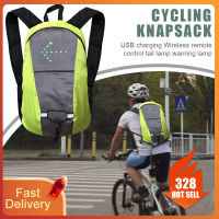 New LED Wireless Cycling Vest Safety LED MTB Bike Bag Turn Signal Light Vest Bicycle Reflective Warning Safety Vests Backpack