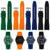 21mm Curved End Rubber Watch Strap