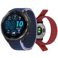 Tali nilon elastis 26MM 22MM untuk Garmin Forerunner 965/pendekatan S70 S62 S60/insting 2X Solar/Fenix 7 6 pita gelang Loop kait