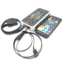 Desktop Computer 10-Bit Adjustable Wind Speed Control Box Argb Rgb 6Pin Fan Controller Wireless Remote Control