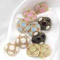 HENGC Colorful Court Vintage Baroque Metal Irregular Buttons For Clothes 20/23mm Women Blazer Coat DIY Crafts Sewing Accessories Haberdashery