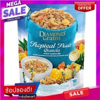 ไดมอนด์เกรนกราโนล่ารสทรอปิคอลริช 500กรัม Diamond Granola Tropical Rich Flavor 500g.