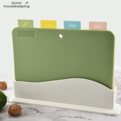 4Pcs/Set Kitchen Multifunctional Plastic Cutting Board Eco Friendly Food Grade Chopping Board Kitchen Accessories