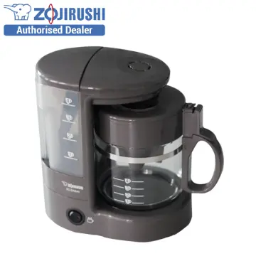 Zojirushi Drip Coffee Maker, 4-Cup Glass Container, Paper Filter, Coffee Street Black Ec-td40am-ba