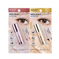 อายกลิตเตอร์ เนื้อลิควิด  ฮอลิเดย์ อายกลิตเตอร์  น้องฉัตร  แห้งไว 3g. Browit Holiday Eye Glitter