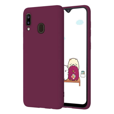 เคสโทรศัพท์TPUสำหรับSamsung Galaxy A30 / A20 (6.4  ) ,เคสโทรศัพท์สีทึบSoft Fashion Cover