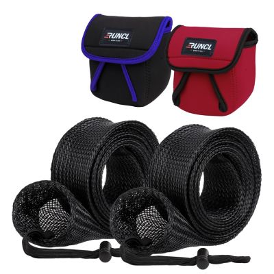 RUNCL Fishing Rod Cover &amp; Reel Bags,SpinningCasting Rod Socks &amp; SpinningBaitcasting Reel Covers Fishing Protector Accessorie