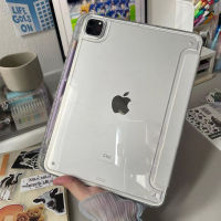 เคสสำหรับไอแพดอะคริลิคกันกระแทก10th 10.9ครอบ Pro 12.9 11 10.5 9.7 iPad 10.2 8th 9th 7th Gen Air 5 4 3 2 1 Mini 6พร้อมปลอกเคสที่ใส่ดินสอ