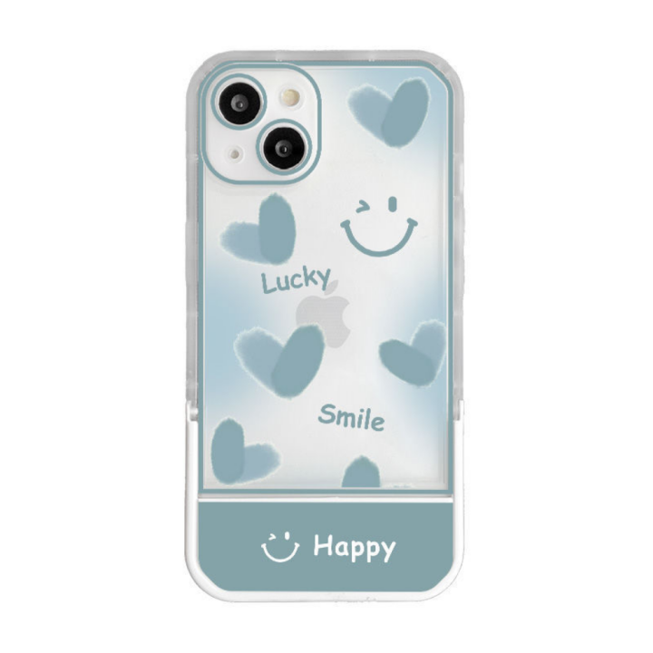 เคสสำหรับ-vivo-โทรศัพท์แบบตั้งได้-huawei-apple-14pro-13promax-ขาตั้งพับได้ใบหน้ายิ้มแย้มสำหรับป้องกันการตกหล่น