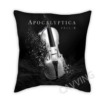 xzx180305   Apocalyptica Band 3D พิมพ์โพลีเอสเตอร์ตกแต่งปลอกหมอนสแควร์ซิปพัดลมของขวัญการตกแต่งบ้าน