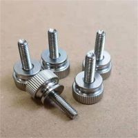 5pcs M3 M4 m5 m6 Stainless steel step knurled thumb screw Hand Tighten Curtain Wall Glass Lock Screws Nails Screws Fasteners