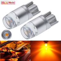 2ชิ้น T10 194 168 W5W 2825 3030สีเหลืองอำพันสีส้มสีเหลืองหลอดไฟ LED สำหรับอัตโนมัติภายในแผนที่โดมแสงที่จอดรถตำแหน่งโคมไฟ12โวลต์ DC