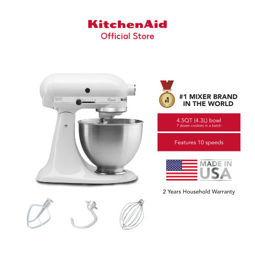 Kitchenaid Stand Mixer Tools 4.5QT Wire Whisk And Dough Hook For
