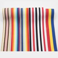 ❃✵ Rainbow High Elastic Bands 4cm Wide Grain Trousers Elastic Ribbon Waistband 40mm Thickening Latex Webbing Bags Sewing Cloth 1M