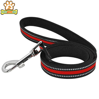 4FT Reflective Nylon Dog Leash Rope Colorful Dog Lead Outdoor Walking Training Supplies For Small Medium Dogs