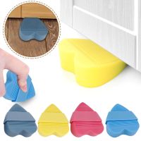 Heart Shape Door Stopper Silicone Bumpers No Sliding Rubber Door Stop Deurstopper Protection Porte Pad Wall Protector Pad