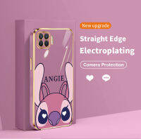 เคสโทรศัพท์ชุบโลหะสี่เหลี่ยมใหม่สำหรับ OPPO A93 4G F17 F19 Pro A94 A57 A17หลังซิลิโคน A79 A75 A73 Reno 4 5 F F11 F7 Pro Realme 2 Pro ปกป้อง U1ฝาปิดเลนส์บางเฉียบป้องกันน้ำ-ฝาครอบทนทาน