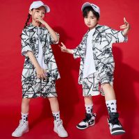 [COD] Hip-hop country bboy childrens boys handsome Childrens Day costumes Chinese style girls catwalk show Hanfu