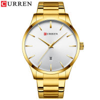 CURREN Watch Stainless Steel Waterproof Men Quartz Sport Wristwatches Luxury Brand Fashion Casual Mens Watches Relogio Masculino