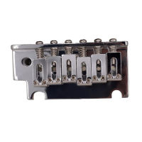 ชุด Silver Electric Guitar Bridge ฐานหนา6 Strings Saddle Tremolo เครื่องดนตรีอุปกรณ์เสริม Parts