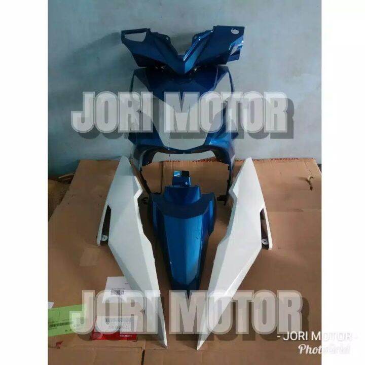 Cover Body Full Halus Honda Beat Fi New Esp Biru