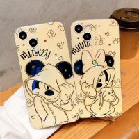 เคสบลูเรย์ลายการ์ตูนมิกกี้มินนี่กลิตเตอร์สำหรับ iPhone 13 12 11เคสโทรศัพท์มือถือ Promax XS XR กันกระแทก7/8P Disney เคสนิ่ม