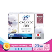 Băng Vệ Sinh Sofy Organic Siêu Mỏng Có Cánh 23cm 15 Miếng Skin Comfort