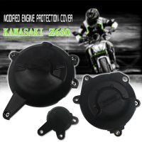 สำหรับ KAWASAKI Z650 Z 650 2017 2018 2019 2020 2021 2022ฝาครอบเครื่องยนต์มอเตอร์ไซค์สเตเตอร์เคสปกป้องป้องกันเลื่อนการชน