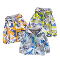 ZZOOI Autumn/winter New Boys Jacket Storm Jacket New Cotton Jacket Camo Jacket  Kids Jacket  Boys Clothes