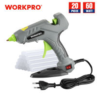 WORKPRO 60W Hot Glue Fast Preheating Glue Kit With 20 PC Glue Sticks For Home Quick Repairing And DIY Projects