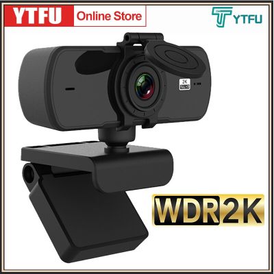 ZZOOI YTFU 2K Webcam Full HD USB Web Camera For Laptop PC Computer Mac Desktop Camera With Microphone Autofocus YouTube Live Streaming