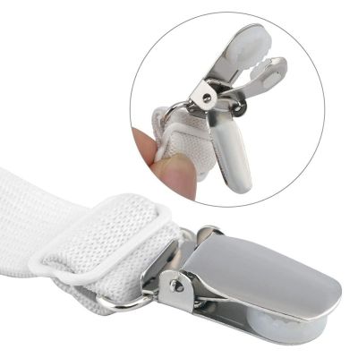 ‘【；】 4Pcs/Set Elastic Bed Sheet Grippers Double Head Clips Gripper Holder Suspender Bed Sheet Fasteners Adjustable Length 15-30Cm