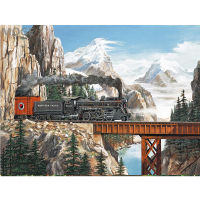 Mountain bridge scenery Train DIY Diamond Painting Kit Diamond cross Stitch Rhinestone Mosaic Painting Hall Hanging Murals