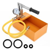 Oil Test Pump Aluminum Copper 2.5MPa 0-40KG 0-25KG Water Pressure Tester Manual Hydraulic Test Pump Machine with G1/2 Hose