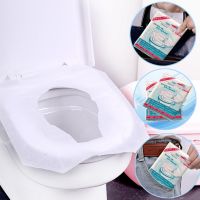 【LZ】♠  Descartável À Prova D Água Toilet Paper Pad Set Segurança Higiênica Seat Cover Mat Viagem Camping Casa Suprimentos do banheiro 2pcs por saco