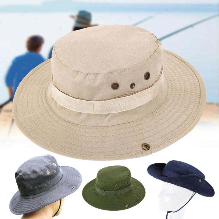 hot-fisherman-hat-outdoor-trip-caps-sun-hat-bucket-cargo-safari-bush-boonie-summer-fishing-hat-mens-womans-unisex-bonnet